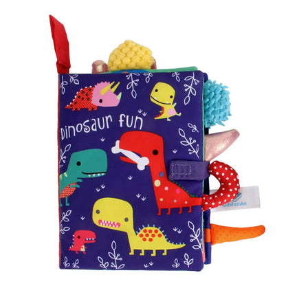 Tail Cloth Book for Babies – Interactive Early Learning Toy with Sound Paper and Rattle for Ages 0–36 Months