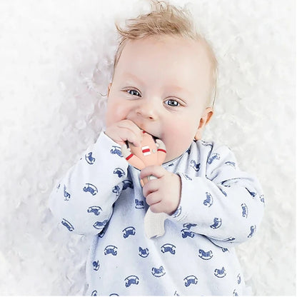 Let's Make Astronaut Children U-Shape Toothbrush - Silicone Handle Kids Teeth Oral Care Cleaning Whitening Toothbrush