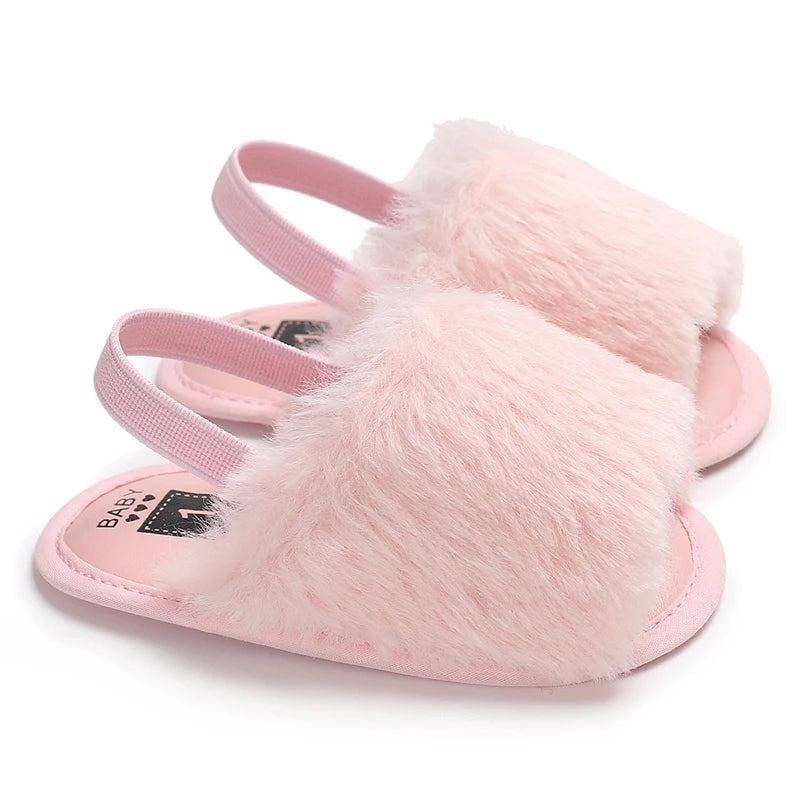 Summer Newborn Infant Baby Girls Princess First Walker Shoes – Soft Sole Sandals & Beach Slippers