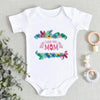 “I Love You Mom” – Aesthetic Newborn Baby Bodysuit, Soft & Comfy Toddler Jumpsuit for Boys & Girls, Casual Home Outfit