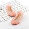 Girls’ Kids Summer Crystal Sandals – Frozen Princess Jelly High-Heeled Shoes, Party Dress Decor