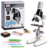 Kids Biology Microscope Kit with LED – 1200x Zoom for School Science Experiments