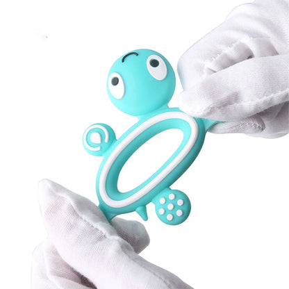 Cartoon Animal BPA-Free Silicone Teether - Food-Grade Silicone Teething Toy for Kids | DIY Teething & Christmas Gift Decor