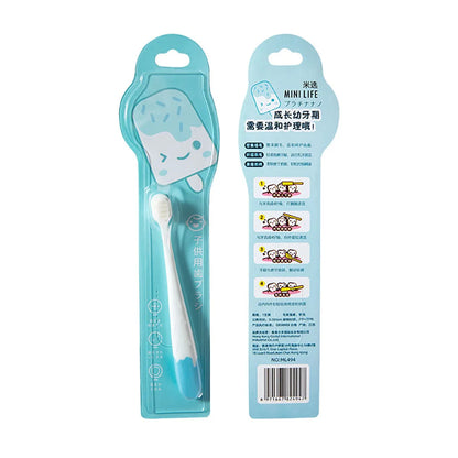 Toothbrush for Kids Colorful Lovely Cartoon Modeling, Soft Bristles Children’s Toothbrush with Cartoon Handle, Tongue Scraper Coating