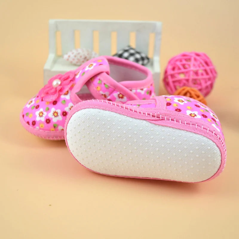 Newborn Baby Girl Soft Sole Crib Toddler Shoes – Canvas Sneakers for Boys & Girls