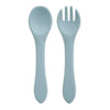Feeding Wooden Handle Silicone Spoon for Baby – Training Utensils for Solid Foods – Kids' Manipulative Ability Development – Safe and Durable Children's Tableware