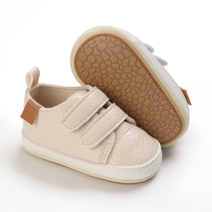 New Baby Shoes Retro Leather Boy Girl Multicolor Toddler Rubber Sole Anti-Slip First Walkers Infant Moccasins