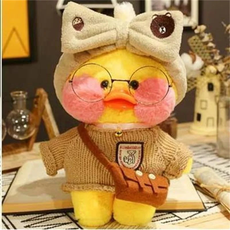 Lalafanfan Yellow Duck Plush Toy 30cm (11.8 Inches)