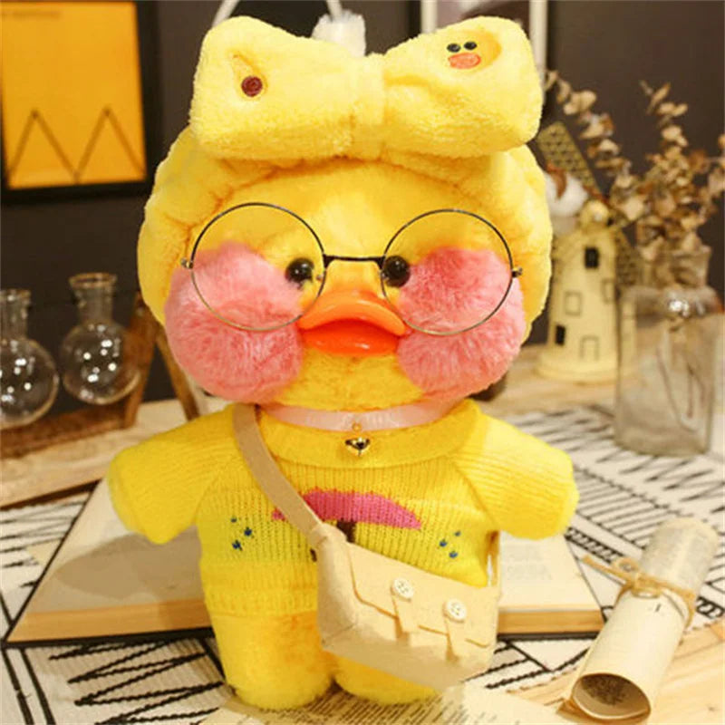 Lalafanfan Yellow Duck Plush Toy 30cm (11.8 Inches)