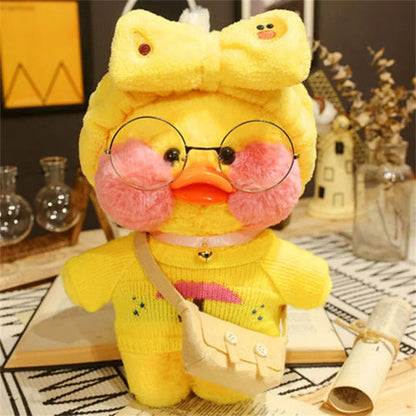 Lalafanfan Yellow Duck Plush Toy 30cm (11.8 Inches)
