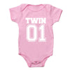 Matching Twin Baby Bodysuits – Cotton Onesies for Boys & Girls | Newborn Twin Outfits | Summer Romper Gift for Twins