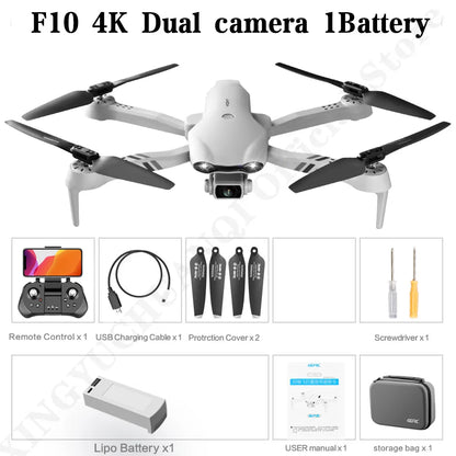 4K HD Dual Camera RC Drone – GPS/WIFI FPV with 2km Real-Time Transmission