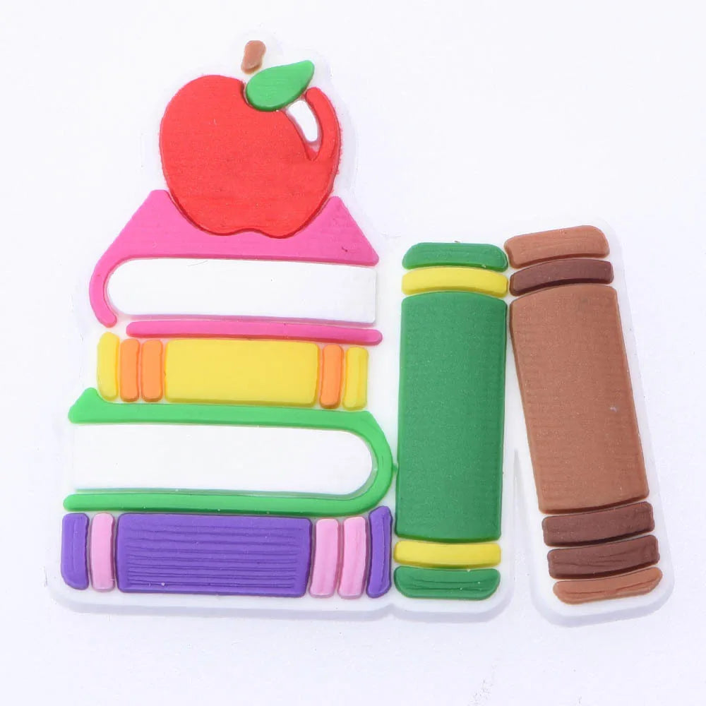 1-Piece Cute Cartoon Animal Shoe Charm for Kids — School Teacher Shoe Decoration Gift