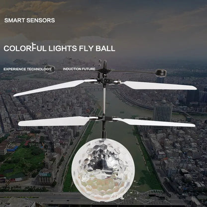 Gesture-Control Flying LED Hover Ball Toy — Infrared Induction Floating UFO for Kids