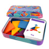 3D Wooden Animal Jigsaw Puzzle – Colorful Tangram Montessori Toy for Kids