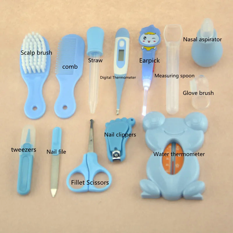 13/8/4Pcs Baby Care Kit - Newborn Beauty & Nail Kit, Baby Medical Care Tools, Nail Clippers, Hair Brush