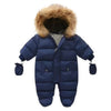 2024 Newborn Baby Winter Jumpsuit – Hooded Fleece Romper (Baby Girl & Boy Clothes, Warm & Cozy)