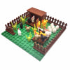 Farm Building Blocks Playset – Mini Animal Brick Set with 16x16 Baseplate (4.9 in / 12.5 cm) – Compatible with Classic Bricks