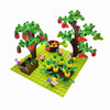 Farm Building Blocks Playset – Mini Animal Brick Set with 16x16 Baseplate (4.9 in / 12.5 cm) – Compatible with Classic Bricks