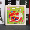 11x11cm (4.33x4.33in) Kids Wooden Puzzle – Cartoon Animal Traffic Tangram Educational Toy