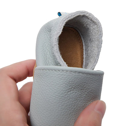 Genuine Leather Soft Unisex Baby Shoes – Slip-On Moccasins in Various Colors for Infants