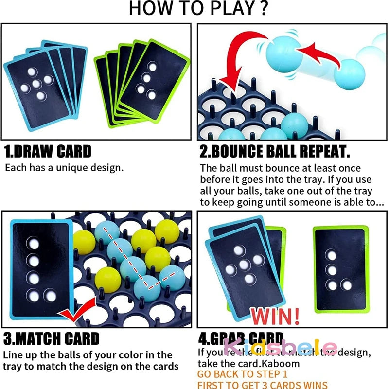 Kids Ball Bouncing Game (Parent-Child Interaction, Toddler Toss Ball Fun Party Game)