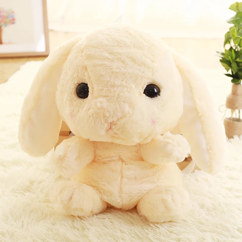 Long Ear Rabbit Plush Bag – Cute Kawaii Shoulder, Crossbody, and Coin Purse Backpack for Girls