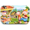 60 Pieces Wooden Jigsaw Puzzle – Cartoon Vehicle and Animal Educational Toy for Kids