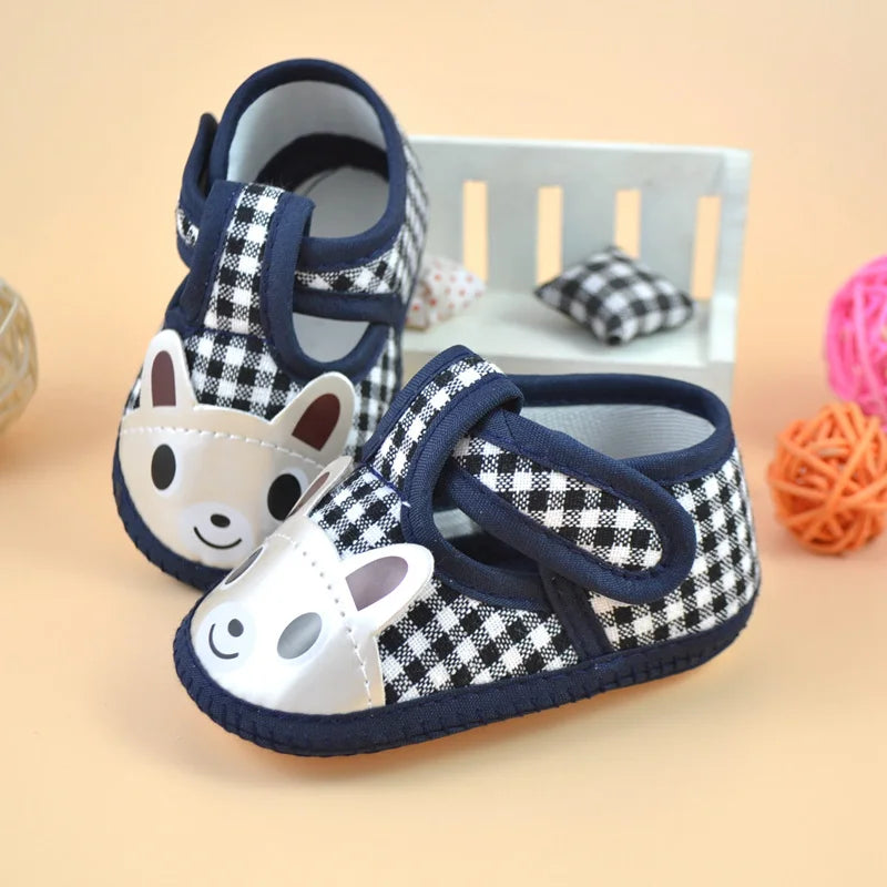Cartoon Baby Booties – Soft Sole Anti-Slip First Walkers for Girls & Boys, Newborn Toddler Shoes