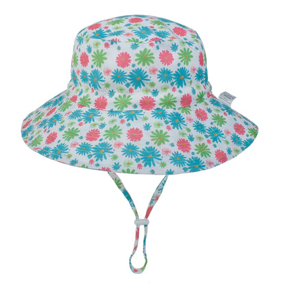 Kids UPF50+ Bucket Sun Hat with Adjustable Chin Strap — Baby & Toddler Beach Hat, 46–54 cm (18.1–21.3 in) for Ages 0–8, Unisex
