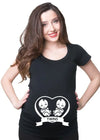 Funny Maternity T-Shirt | Cute Comfortable Pregnancy Tee | Twins Pregnancy T-Shirt | Summer Short Sleeve