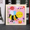 11x11cm (4.33x4.33in) Kids Wooden Puzzle – Cartoon Animal Traffic Tangram Educational Toy