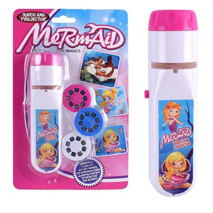 Kids Projection Flashlight Night Light – Cute Cartoon Projector Toy for Bedtime & Learning