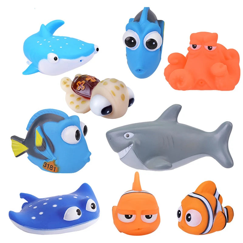 Baby Bath Water Spraying Squeeze Toy – Floating Rubber Animals for Kids