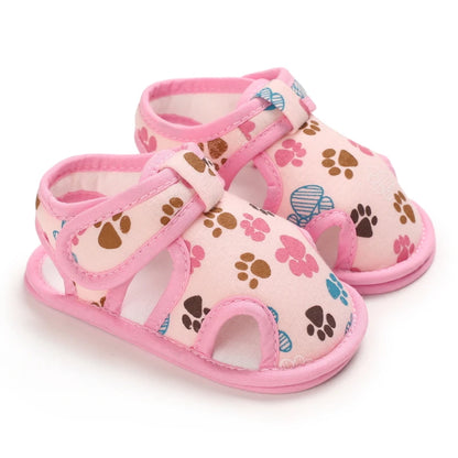 Summer Newborn Infant Baby Girls Princess First Walker Shoes – Soft Sole Sandals & Beach Slippers