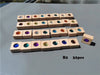 Kids Acrylic Sparkling Stones – Wooden Gemstone Street Blocks, Rainbow Crystal Diamond Bricks, Montessori Building Play Toy
