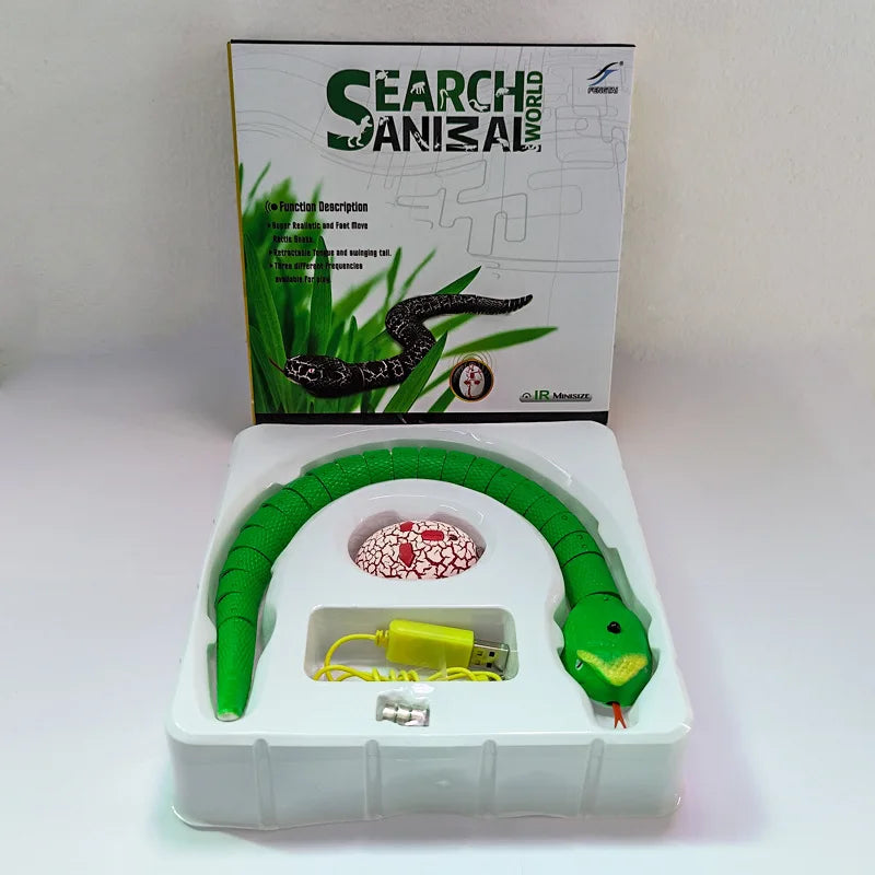 Realistic RC Snake Toy – Remote Control Simulated Viper for Halloween Kids Gift