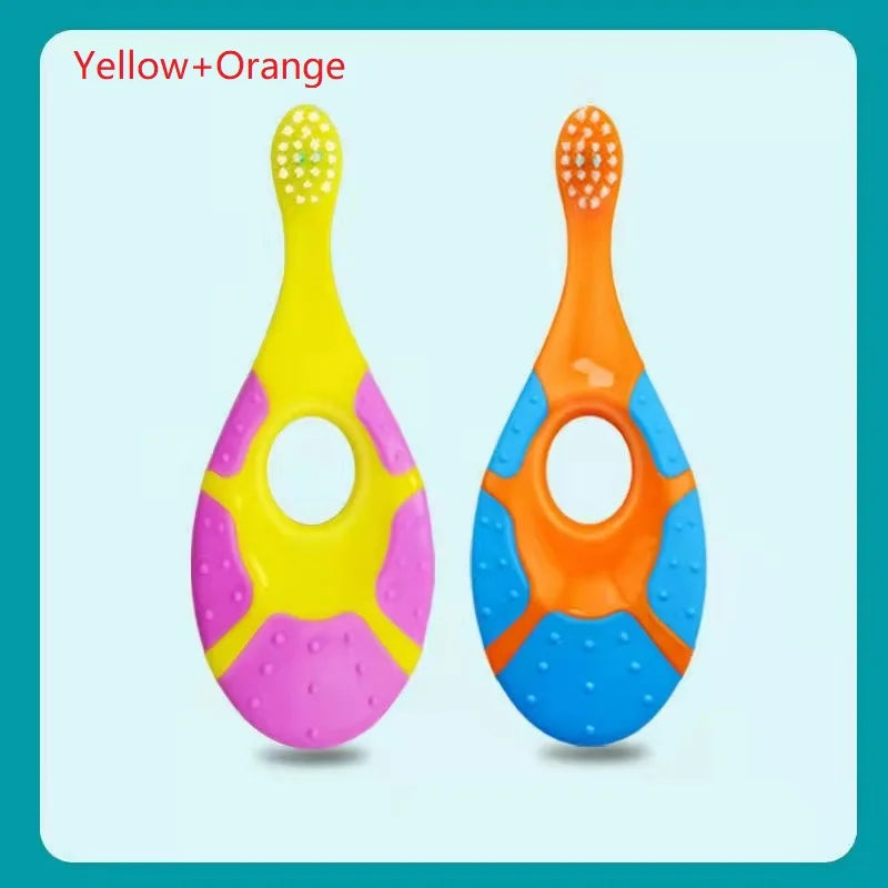 2Pcs Kids Soft Bristle Toothbrush with Non-Slip Handle, Ultra Dense Bristles for Gum Care