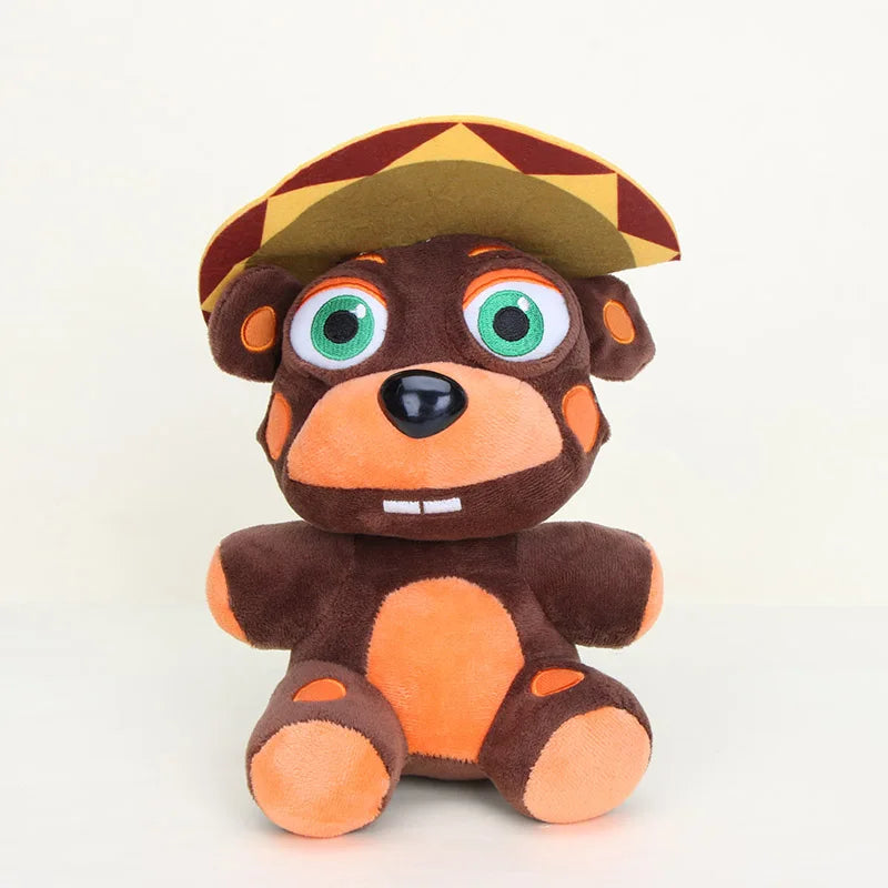 25cm Freddy Plush Foxy Chica Bonnie Springtrap Golden Freddy Fazbear Soft Stuffed Dolls Toy