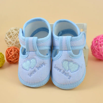 Newborn Baby Girl Soft Sole Crib Toddler Shoes – Canvas Sneakers for Boys & Girls