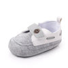 PU Leather Baby Boy First Walker Shoes - Non-Slip Rubber Sole Retro Crib Shoes (3/6/9/12/18M)