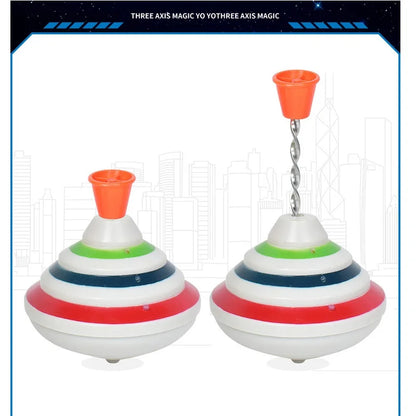 Classic Magic Spinning Tops Toy with LED Light and Music (Children's Toy, 3.5 in)