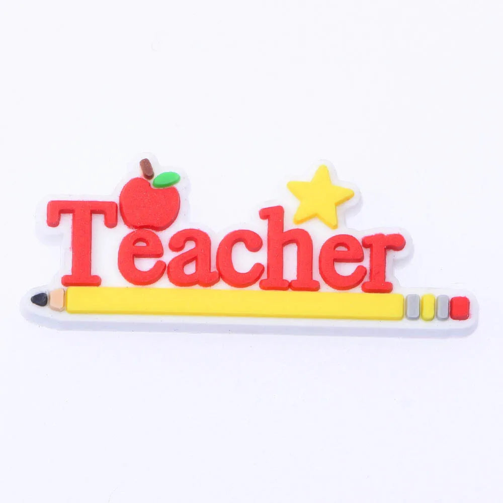 1-Piece Cute Cartoon Animal Shoe Charm for Kids — School Teacher Shoe Decoration Gift