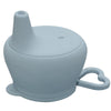 Food Grade Silicone Baby Feeding Mug with Lid, Fashion Infant Drinkware Sippy Cups for Toddlers & Kids with Straw