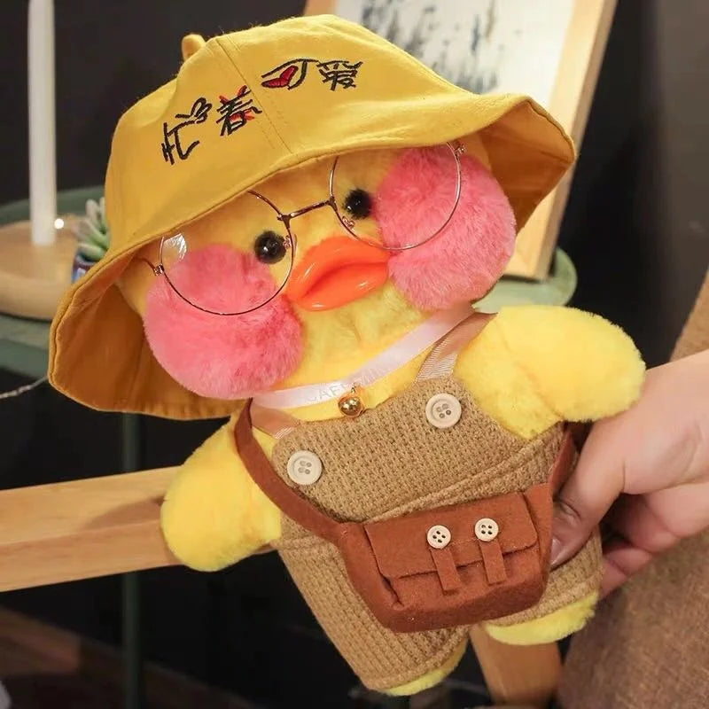 Lalafanfan Yellow Duck Plush Toy 30cm (11.8 Inches)