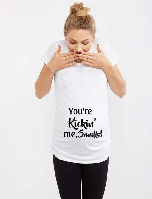 Brand New Women Pregnancy Clothes Baby Now Loading Pls Wait Maternity T-shirt Summer Short Sleeve Pregnant T-shirts