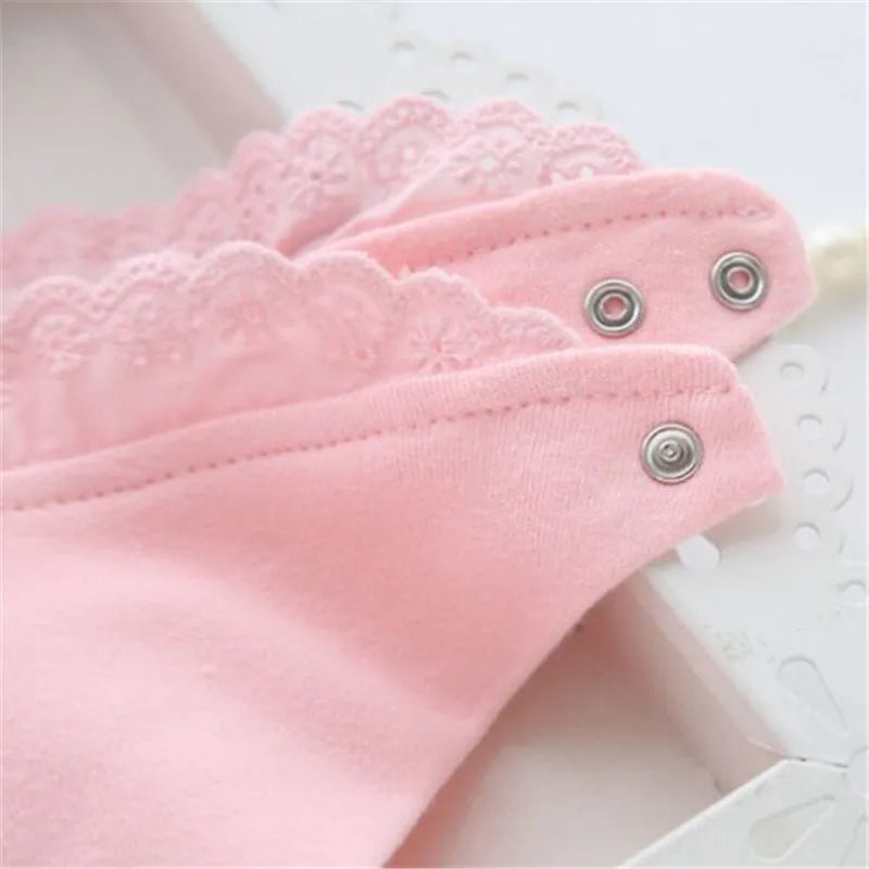 Lawadka Baby Bibs for Girls – 100% Cotton Newborn Princess Lace Bow, Cute Burp Cloths for Boys & Girls, Infant Saliva Towels (0-2Y) - Kidzy Market