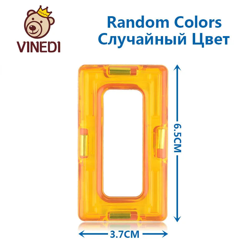 VINEDI Big Magnetic Blocks Designer Construction Set