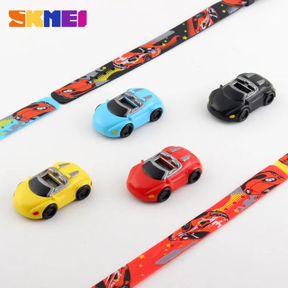 SKMEI Colorful Creative Cartoon Fun Car Mode Children’s Watch Date Time Wristwatch for Boys and Girls Birthday New Year Gift