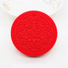 Chenkai 2pcs Silicone Biscuit Teether - DIY Oreo Cookie Baby Pacifier Dummy & Chewing Sensory Pendant | Montessori Toy Accessories